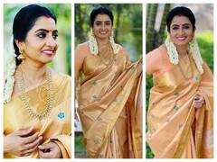 ‛எங்க வீட்டு குத்துவிளக்கு...நீ நடிச்ச சீரியல் கெத்து...’  பளபளக்கும் பாண்டியன் ஸ்டோர் சுஜிதா!