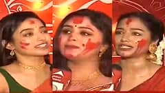 Vijaya Dashami 2021: রাঙা মুখে উমা বিদায়, নিউটাউনের পাঁচতারা হোটেলে সিঁদুরখেলায় মাতলেন টলি তারকারা। Bangla News