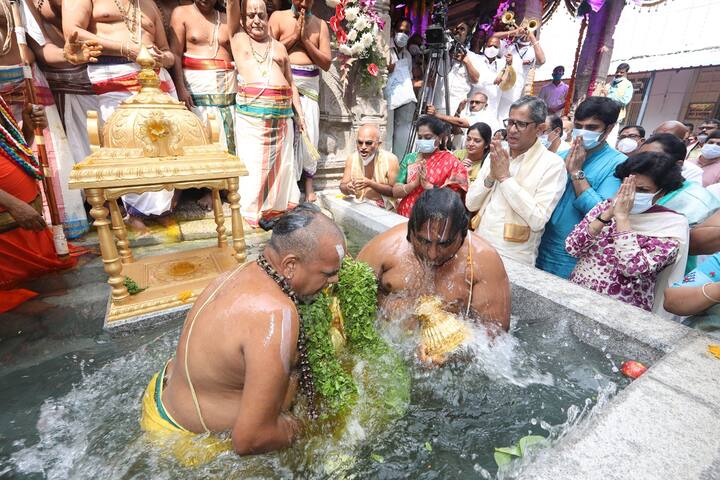 కన్నుల పండుగగా చక్రస్నానం ఘట్టం