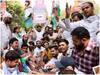 Indian Youth Congress protest: पेट्रोल डीजल और रसोई सिलिंडर की बढ़ती कीमतों के खिलाफ भारतीय यूथ कांग्रेस का प्रदर्शन