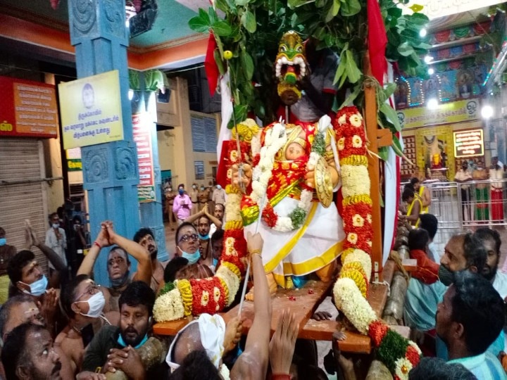 2ஆவது ஆண்டாக பக்தர்கள் வருகை இன்றி நடைபெற்ற குலசேகரப்பட்டினம் தசரா பண்டிகை