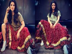 Sunny Leone ने दिखाया देसी और वेस्टर्न फ्यूजन का ऐसा कमाल, छा गई ये हसीना