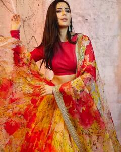 ਕੈਟਰੀਨਾ ਕੈਫ ਨੇ ਆਪਣੇ ਗਲੇਮਰਸ ਅੰਦਾਜ਼ ਨਾਲ ਰੈੱਡ ਜੌਰਜੈਟ ਲਹਿੰਗਾ 'ਚ ਲਗਾਈ ਅੱਗ , ਵੇਖੋ ਤਸਵੀਰਾਂ