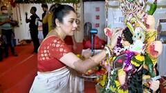 Anupamaa fame Rupali Ganguly participates in 'Sindoor Khela'