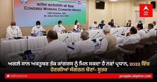 CWC Meeting: ਅਗਲੇ ਸਾਲ ਅਕਤੂਬਰ ਤੱਕ ਕਾਂਗਰਸ ਨੂੰ ਮਿਲ ਸਕਦਾ ਹੈ ਨਵਾਂ ਪ੍ਰਧਾਨ, 2022 ਵਿੱਚ ਹੋਣਗੀਆਂ ਸੰਗਠਨ ਚੋਣਾਂ- ਸੂਤਰ