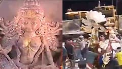 Durga Puja 2021: একই শহরে ভিন্ন ছবি, ঘাটে ঘাটে নিরঞ্জনের মাঝেই মণ্ডপে দেবীদর্শন। Bangla News