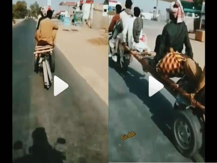 Video of 6 persons riding in a bike goes viral in instagram Viral Video | 6 பேரு.. ஒரே பைக்.. பெட்ரோல் விலையா காரணம்? இண்டர்நெட்டை கலக்கிய வைரல் வீடியோ !