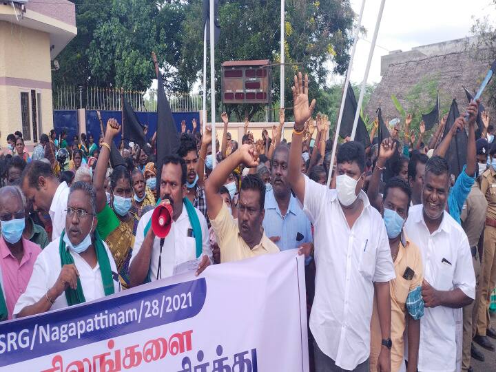 Nagai: CPCL expansion in Panangudi - Farmers protest demanding CM's intervention நாகை: பனங்குடியில் சிபிசிஎல் நிறுவனம் விரிவாக்கம்-முதல்வர் தலையிடக்கோரி விவசாயிகள் போராட்டம்