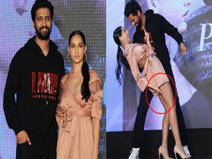 Nora Fatehi Oops Moment: नोरा फतेही को बाहों में भरकर Vicky Kaushal कर रहे थे रोमांटिक डांस, तभी दिलबर गर्ल की छोटी ड्रेस ने दे दिया था धोखा Nora Fatehi Oops Moment: Nora Fatehi Was Dancing With Vicky Kaushal Her oops moment covered in camera Nora Fatehi Oops Moment: नोरा फतेही को बाहों में भरकर Vicky Kaushal कर रहे थे रोमांटिक डांस, तभी दिलबर गर्ल की छोटी ड्रेस ने दे दिया था धोखा