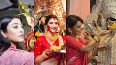 মিমি থেকে শুরু করে শুভশ্রী, পাওলি, সিঁদুরে রাঙা হয়ে দেবী দুর্গাকে বিদায় জানাল টলিউড