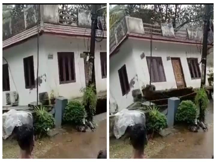 Kerala Rain: video of house building collapsing due to kerala floods  goes viral in Twitter Kerala Rain: கேரள வெள்ளத்தில் இடிந்து விழும் வீடு- பதைப்பதைக்க வைக்கும் வீடியோ !