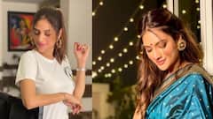 পুজো শেষ, সাদা টি শার্ট, নীল ডেনিমে রবিবার যাপন নুসরতের