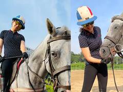 Kangana Ranaut Horse Riding : 'कंगना रनौत'चे घोडेस्वारी करतानाचे फोटो सोशल मीडियावर व्हायरल!
