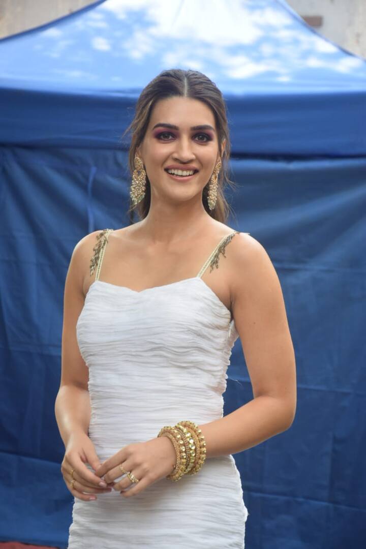 মুম্বইয়ের ফিল্মিস্তান স্টুডিওয় ক্যামেরাবন্দি হলেন রাজকুমার-কৃতি।