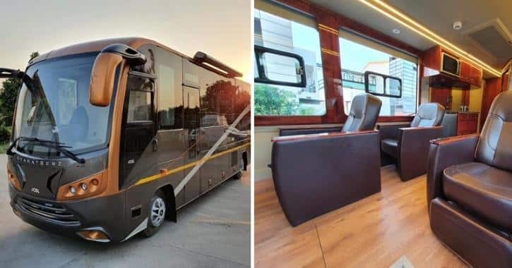 kerala Tourism Department's Fancy New Customised Caravan Leaves No Stone Unturned For Prospective Campers ’கேரவான் கேரளா!’ : இனி கடவுளின் தேசத்தை இந்த சொகுசு வாகனத்தில் சுற்றிப்பார்க்கலாம்!