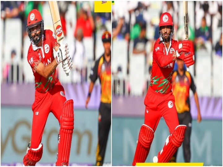 T20 World Cup, Oman vs PNG: எதிர்பார்க்காத ஆட்டம்.. உலகக் கோப்பையின் முதல் போட்டியிலேயே சாதனை செய்து  அசரடித்த  ஓமன் அணி.!