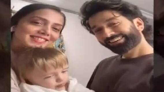 Nakuul Mehta's family reaches on sets, actor shares picture