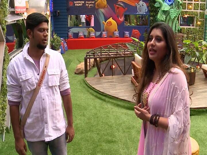 Biggboss 5 Tamil Abishek shows his strategy with isaivani Biggboss Tamil 5 | ஃப்ரிட்ஜுல இருந்து முட்டையை எடுன்னு சொன்னா, எங்க வீட்ல ப்ரிட்ஜ் இல்லன்னு சொல்றா - இசைவாணியை கவிழ்க்கும் அபிஷேக்