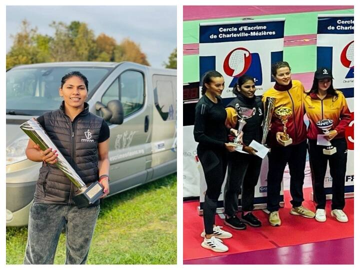 India's First olympic fencer CA Bhavani Devi wins Charlellville National Saber fencing championships in France சார்லிவில் தேசிய ஃபென்சிங் சாம்பியன்ஷிப் போட்டியில் பவானி தேவி சாம்பியன் பட்டம் வென்று அசத்தல் !