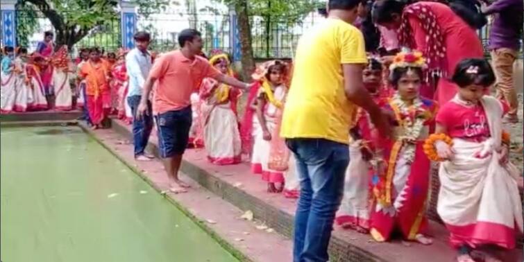 Birbhum 51 girls worshipped as Goddess at Satipith Kankalitala with much enthusiasm Birbhum: দেবীরূপে পুজো করা হল ৫১ কুমারীকে, সতীপীঠ কঙ্কালীতলায় আয়োজিত ত্রয়োদশীর পুজো