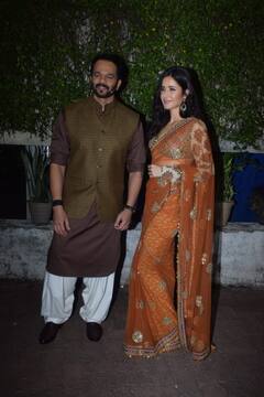 ऑरेंज साड़ी में बेहद हसीन दिखीं Katrina Kaif, Rohit Shetty संग शुरू किया Sooryavanshi का प्रमोशन