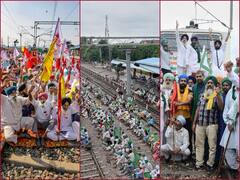 IN PICS: लखीमपुर खीरी हिंसा के विरोध में SKM का ‘रेल रोको’ प्रदर्शन, कई ट्रेन किए गए रद्द