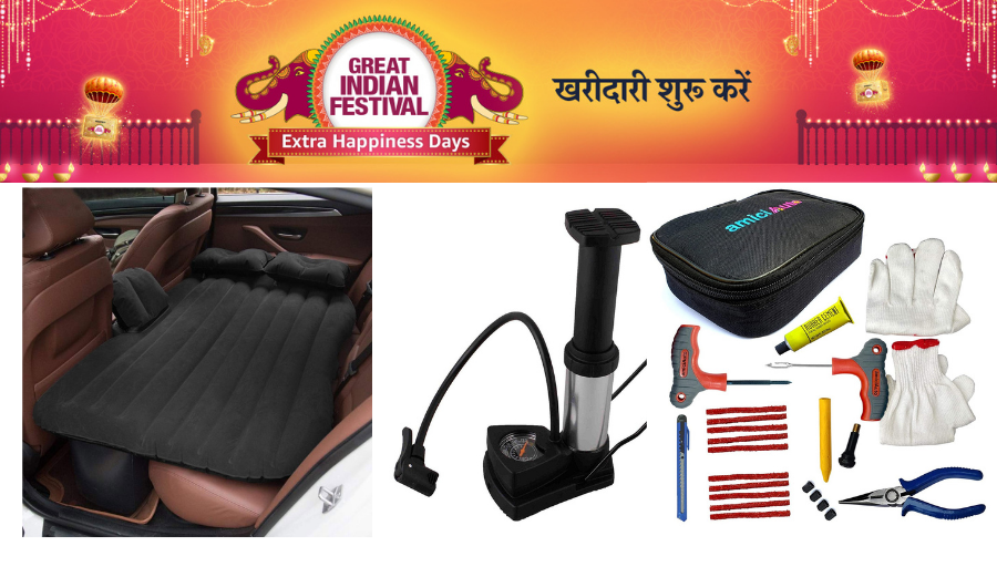LIVE Amazon Festival Sale: The most important things to keep in the car like puncture kit, air pump and mobile holder are available on Amazon for just Rs 300