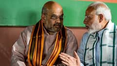 Amit Shah meets PM Modi at his residence to discuss J&K present situation & National security