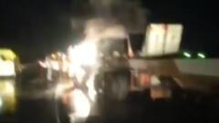 અમદાવાદ વડોદરા એક્સપ્રેસ વે પર ટ્રેલરમાં લાગી ભીષણ આગ, જુઓ ગુજરાતી ન્યૂઝ