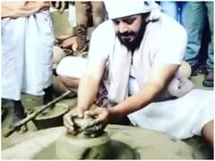 Ravi Kishan in Desi Avtar: देसी अवतार में दिखे भोजपुरी एक्टर और सांसद किशन कुमार, कुम्हार बनकर बनाए मिट्टी के बर्तन