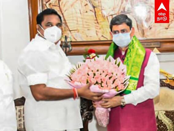 EPS meets TN Governor : தொடர் ரெய்டு.. ஆளுநரை சந்தித்த EPS! பின்னணி என்ன?