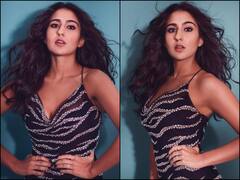 IN PICS | Sara Ali Khan Flaunts Her Tanned Body In This Zebra-Printed Outfit
