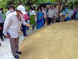 கொள்முதல் செய்யப்படும் நெல்லின் ஈரப்பதத்தை 22% ஆக அதிகரிப்பது குறித்து அதிகாரிகள் ஆய்வு