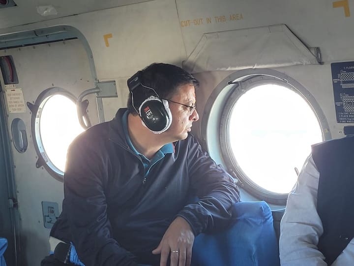 Uttarakhand CM Pushkar Singh dhami visits disaster prone areas after heavy rain ANN Uttarakhand Rains: सीएम धामी ने किया आपदा ग्रस्त क्षेत्रों का दौरा, बोले- अबतक 7 हजार करोड़ का हुआ नुकसान