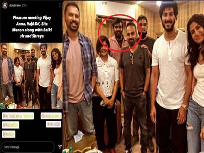 Dulquer Salmaan meets Vijay Sethupathi and The Family Man team Vijay Sethupathi | குரூப் போட்டோ.. ஓரமாக நின்ற விஜய் சேதுபதி - அண்ணா என துல்கர் பகிர்ந்த அன்பு.!