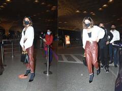 Deepika Paukone Look : हाय हिल्ससह दिपिकाचा एअरपोर्ट लूक; क्लासी फोटोंची चर्चा