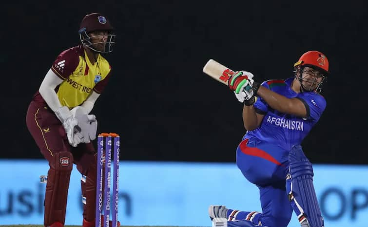 ICC T20 World Cup 2021 Afghanistan beat current world champions west indies by 56 runs in the warm up match ICC T-20 WC: காயத்திற்கு மருந்து போடும் ஆப்கான்... நடப்புச் சாம்பியனை சம்பவம் செய்து அசத்தல்!