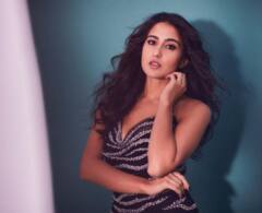 Sara Ali Khan Photos: Sara Ali Khan ने ब्लैक जेब्रा पैटर्न आउटफिट पहन दिखाईं दिलकश अदाएं, तस्वीरें देख उड़े फैंस के होश