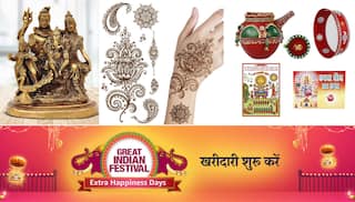 Amazon Festival Sale: Buy Beautiful Mehndi Tattoos & Pooja Essentials Online Ahead Of Karwa Chauth