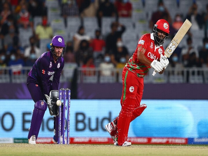 T20 WORLD CUP OMAN VS SCOTT:சூப்பர் 12 சுற்றுக்கு முன்னேறப்போவது யார்? ஸ்காட்லாந்திற்கு 123 ரன்கள் இலக்கை நிர்ணயித்தது ஓமன்