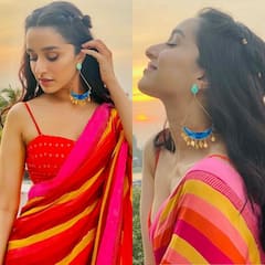 Shraddha Kapoor Photos: స్లీవ్ లెస్ బ్లౌజ్.. స్టైలిష్ శారీలో ప్రభాస్ హీరోయిన్..