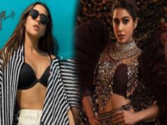 Sara Ali Khan Photos: Sara Ali Khan ने ब्लैक जेब्रा पैटर्न आउटफिट पहन दिखाईं दिलकश अदाएं, तस्वीरें देख उड़े फैंस के होश