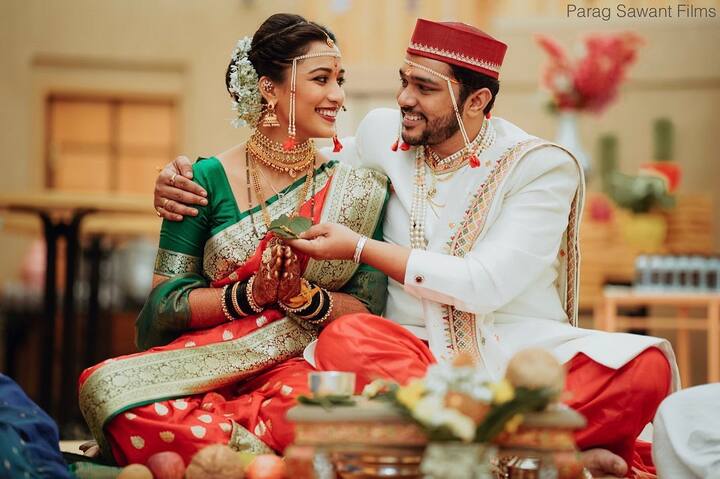 सुयश टिळक आणि आयुषी भावे यांचा नुकताच लग्न सोहळा पार पडला. (Photo:@parag__sawant/IG)