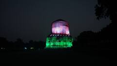 100 crore vaccination: দেশে ১০০ কোটি টিকাকরণ, জাতীয় পতাকার রঙে সেজে উঠল মোদেরার সূর্য মন্দির