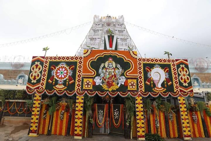 तिरुमला तिरुपती देवस्थान मंदिराची अधिकृत वेबसाइटच्या संकेतस्थळ https://tirupatibalaji.ap.gov.in उघडा (Photo: @TirumalaThirupatibalaji/FB)