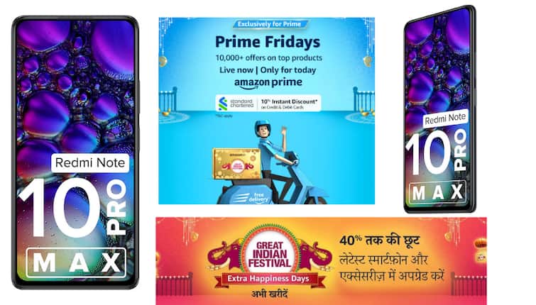 108MP camera and the price is less than 15 thousand!  Great offers on Redmi Note 10 Pro Max on Amazon