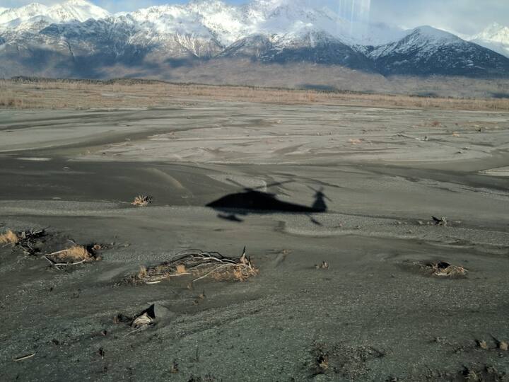 Silhouette of UH 60 Blackhawk helicopter used for conducting Indo-US military exercise. (Source: ANI)