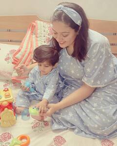 இவன் தான் என் சுட்டிக்குழந்தை... மகனுடன் மேக்னாராஜ்!