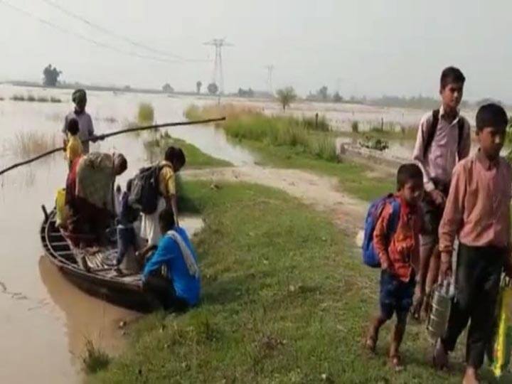 Basti Flood: सरयू का जलस्तर बढ़ने से तटबंध पर बढ़ा दबाव, कई गांव में बाढ़ का संकट गहराया