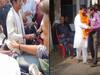 वोटरों को रिझाने के लिए मुखिया प्रत्याशी ने लुटाए नोट, नामांकन के बाद खुलेआम बांटे पैसे, वीडियो VIRAL